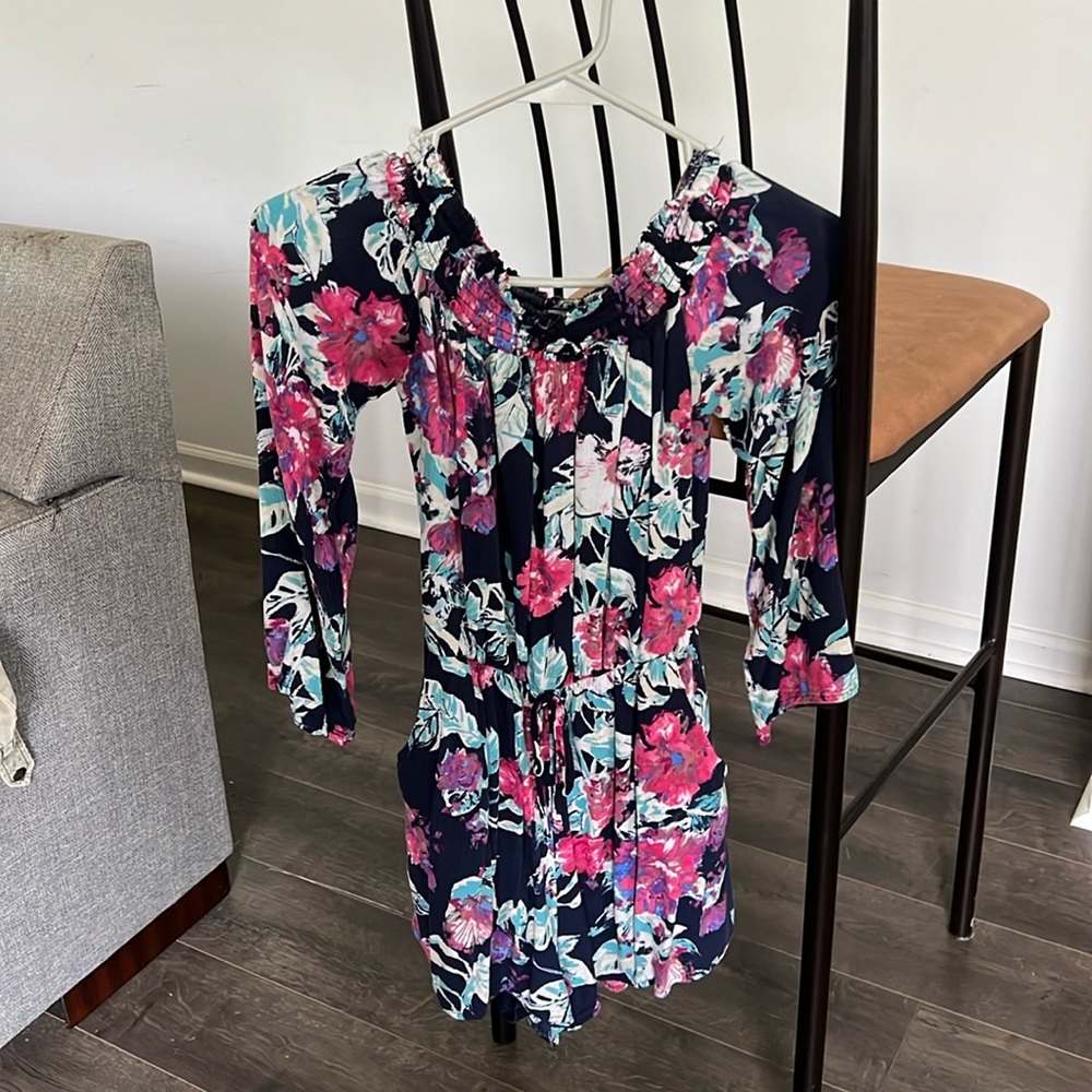 Off The Shoulder Floral Romper